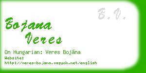 bojana veres business card